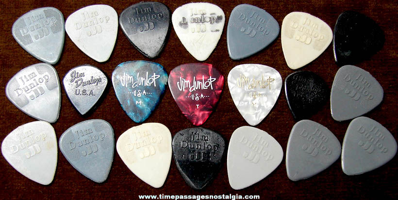 (21) Jim Dunlop Advertising Guitar Picks