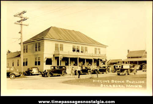 Early Unused Higgins Beach Maine Real Photo Post Card