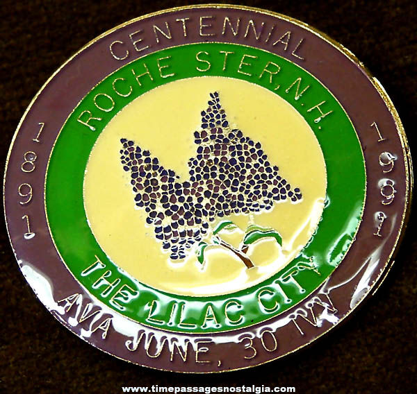 1991 Rochester New Hampshire American Volkssport Association Enameled Badge Pin