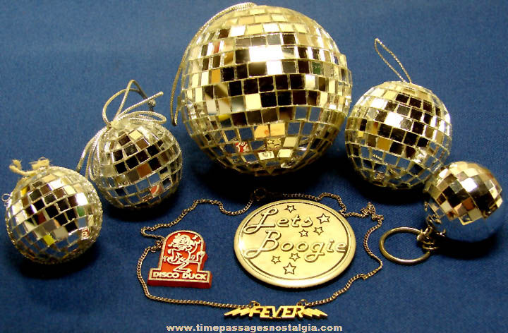 (8) Small Old Disco Dancing Related Items
