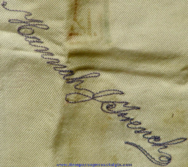 1882 New England Manufacturers & Mechanics Institute Exhibition Woven Souvenir Textile Cloth