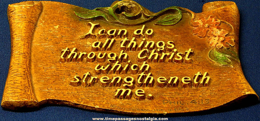 Old Multi Products Bible Verse Religious Molded Wood Fiber Wall Plaque