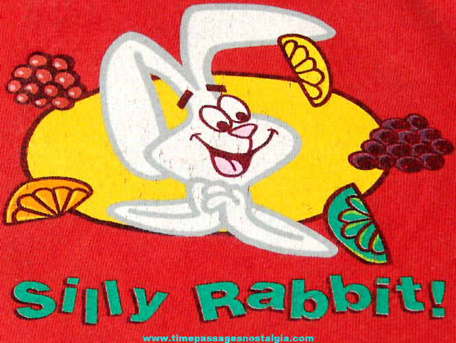 Colorful Old General Mills Trix Cereal Advertising Premium T Shirt With Rabbit Character