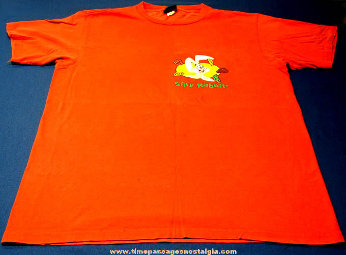 Colorful Old General Mills Trix Cereal Advertising Premium T Shirt With Rabbit Character