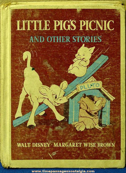 1939 Walt Disney Little Pig’s Picnic and Other Stories Character Hard Back Book