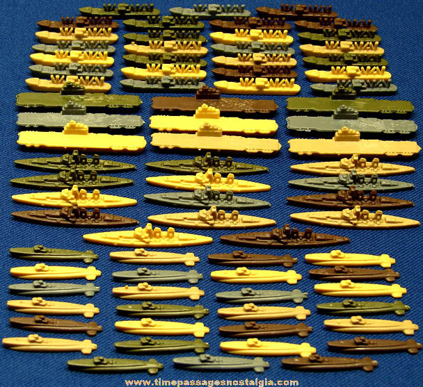 (77) Miniature Axis & Allies Navy War Ships & Submarines