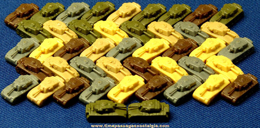 (45) Miniature Axis & Allies Army War Tanks