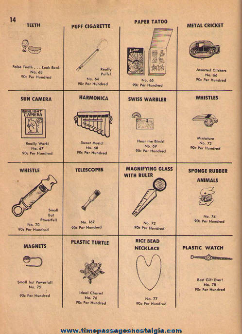 1967 U.S. Toy Company Carnival Prize & Supply Catalog on Compact Disk