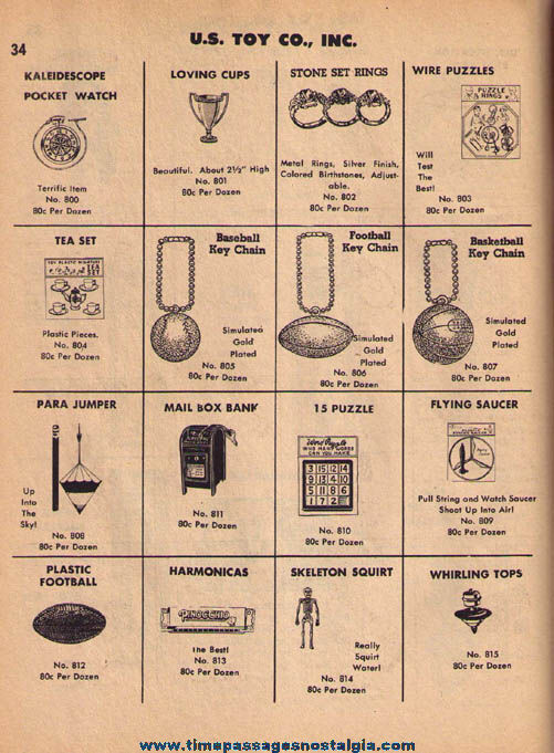 1967 U.S. Toy Company Carnival Prize & Supply Catalog on Compact Disk