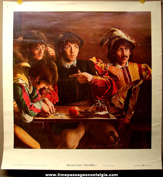 1969 Beatles Renaissance Minstrels Fabio Traverso Poster