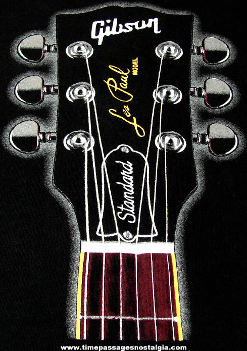 Gibson Les Paul Standard Model Electric Guitar Advertising T-Shirt