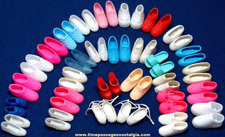 (30) Pairs of Barbie or Similar Doll Plastic Toy Shoes