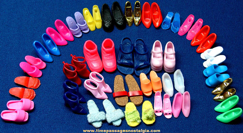 (30) Pairs of Barbie or Similar Doll Plastic Toy Shoes