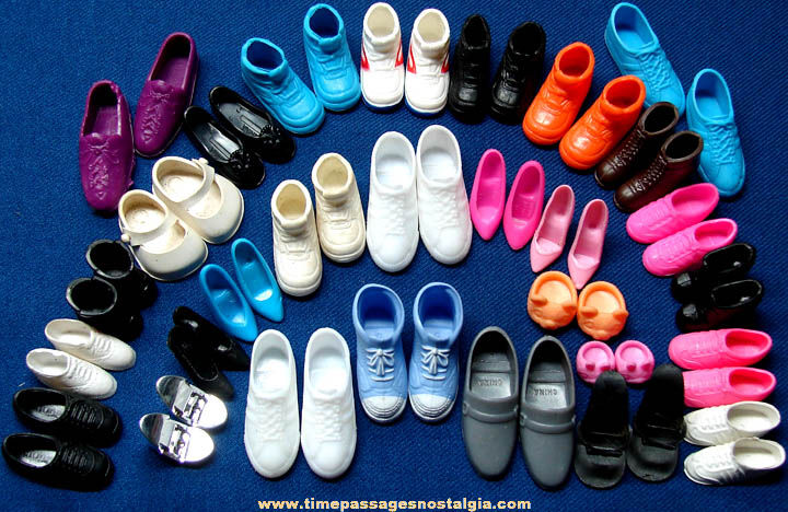 (30) Pairs of Barbie or Similar Doll Plastic Toy Shoes