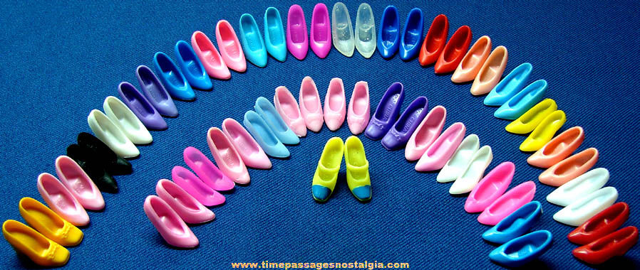 (30) Pairs of Barbie or Similar Doll Plastic Toy Shoes