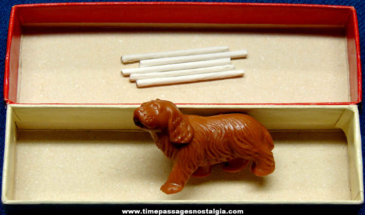 ©1958 Adams Novelty Smoking Dog With Miniature Cigarettes