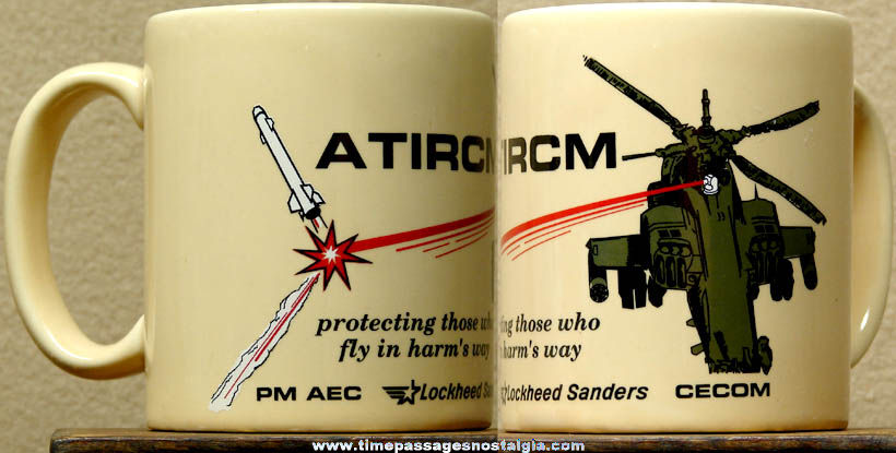 Lockheed Sanders ATIRCM Ceramic or Porcelain Advertising Coffee Cup
