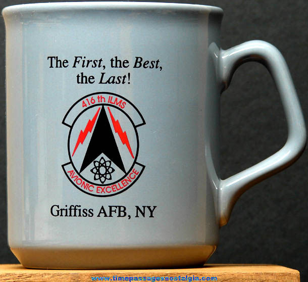 U.S. Air Force 416th ILMS Ceramic or Porcelain Advertising Coffee Cup