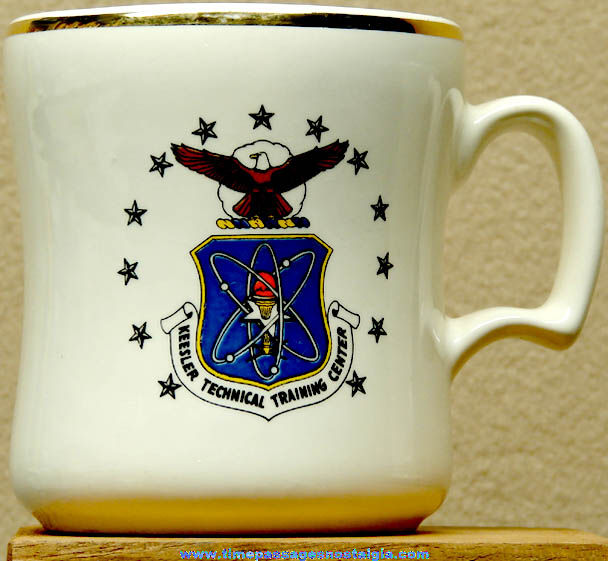 U.S. Air Force Keesler Technical Training Center Ceramic or Porcelain Advertising Coffee Cup