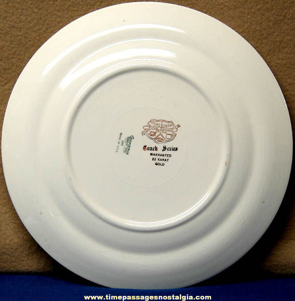 Old Duc No. 118 Coach Series Atlas Fine China Plate