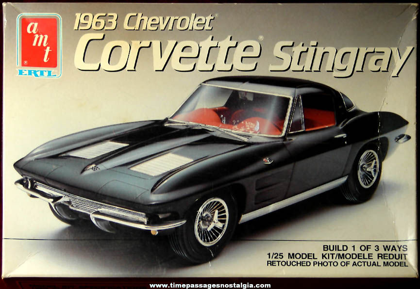 Boxed AMT ERTL 1963 Chevrolet Corvette Stingray Car Model Kit