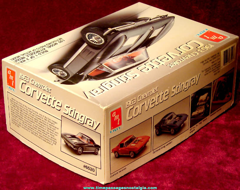 Boxed AMT ERTL 1963 Chevrolet Corvette Stingray Car Model Kit