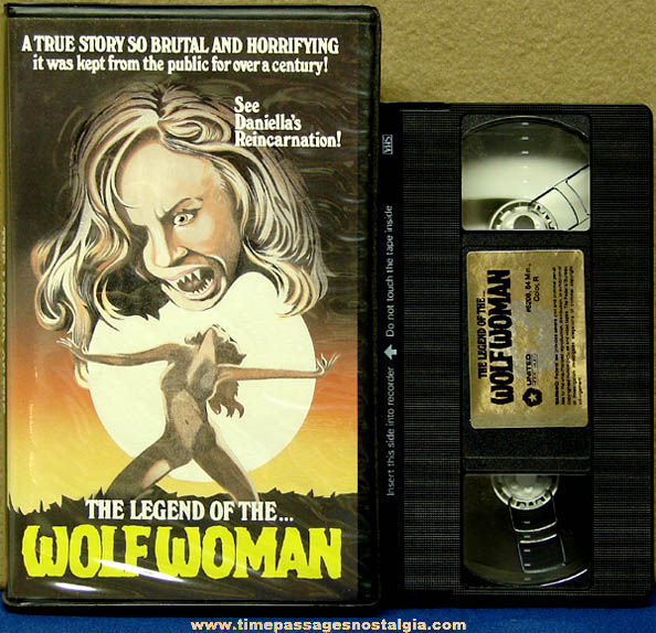 1976 The Legend of The Wolf Woman VHS Monster Movie