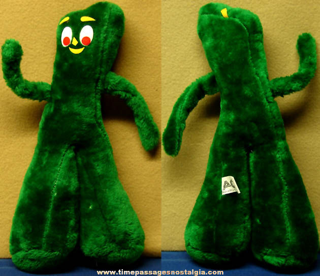 1988 Gumby Claymation Character Stuffed Plush Doll