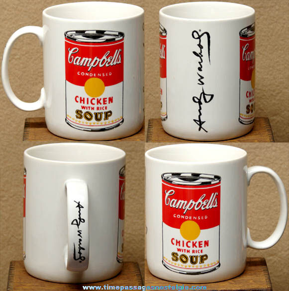 Andy Warhol Campbells Soup Can Advertising Art Coffee Cup
