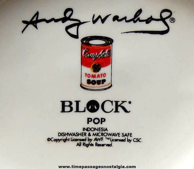 Andy Warhol Campbells Soup Can Advertising Art Coffee Cup
