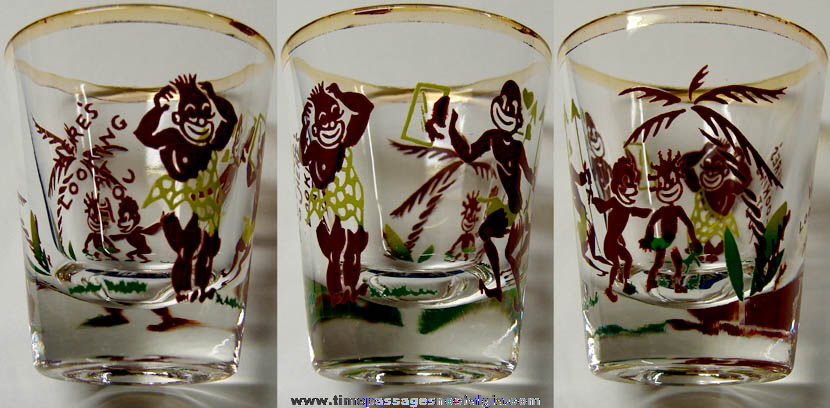 Old Painted Island Native Family Bar Shot Glass