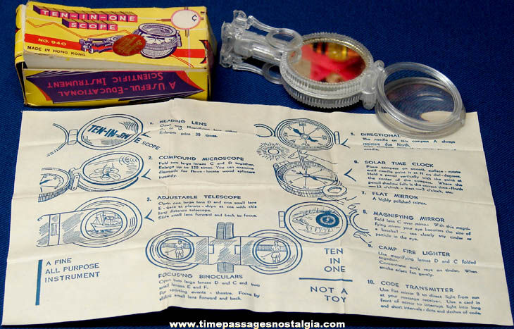 Old Boxed Ten In One Scope Instrument with Instructions
