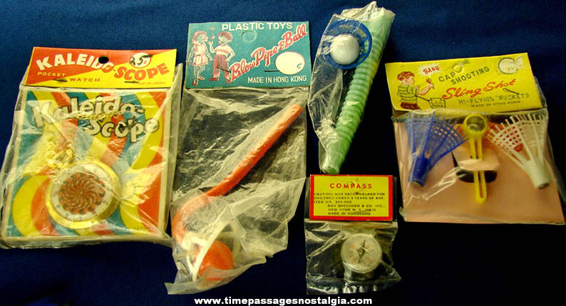 (5) Different Old Unopened Novelty Toy Items
