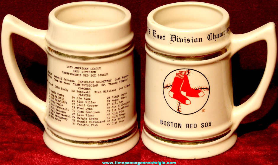1975 Boston Red Sox East Division Champions Ceramic Mug