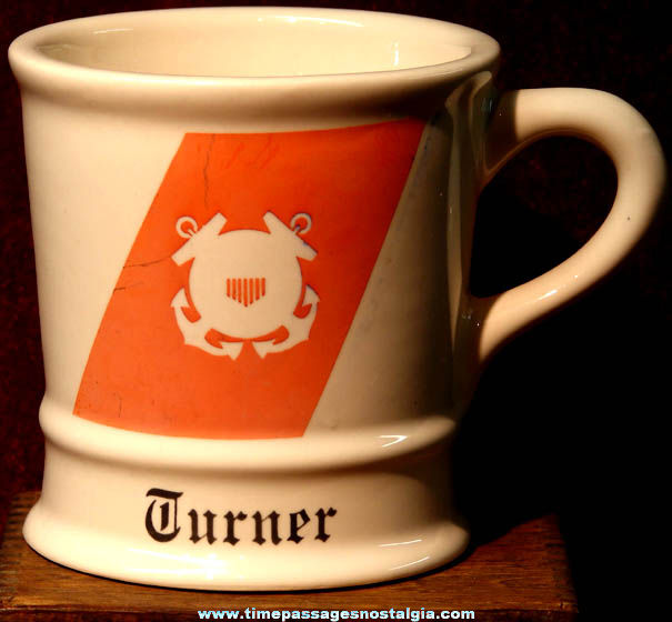 United States Coast Guard Advertising Ceramic or Porcelain Coffee Cup