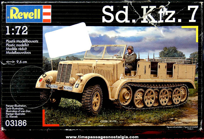 Unbuilt 2012 German Army Sd. Kfz. 7 Half Track Military Vehicle Revell Model Kit