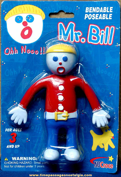 Unopened ©2006 Bendable Mr. Bill Character Toy Figure