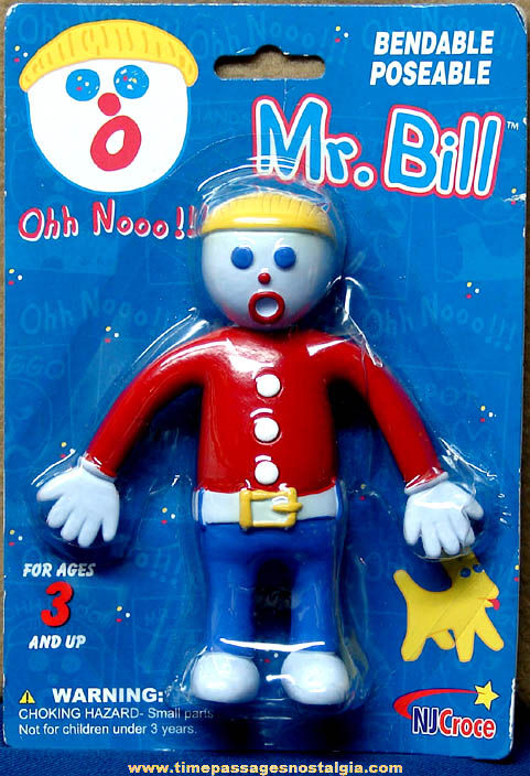 Unopened 2006 Bendable Mr. Bill Character Toy Figure