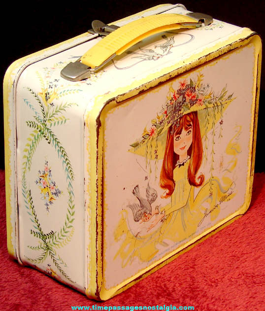 Colorful Old Metal Junior Miss Aladdin School Lunch Box