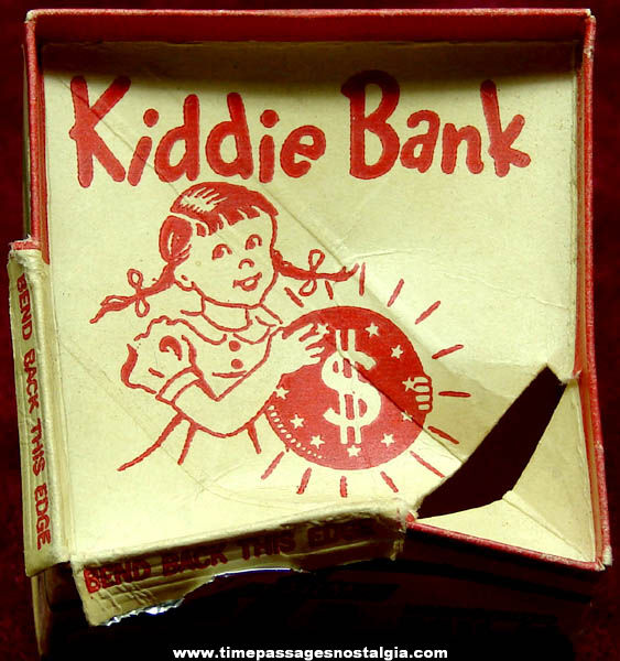 Old Badger Dairy Farm Advertising Premium Milk Carton Kiddie Coin Saving Bank