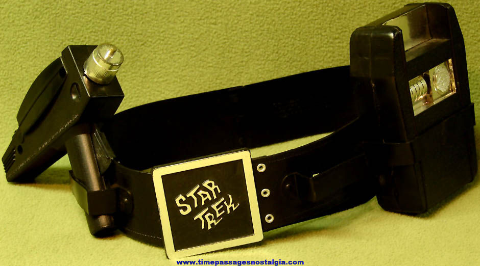 1975 Remco Star Trek Toy Utility Belt with Phaser & Tricorder