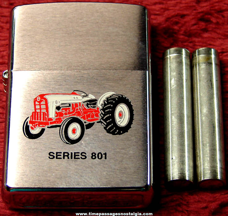 Metal Zippo Ziplight Flash Light with Ford Series 801 Farm Tractor