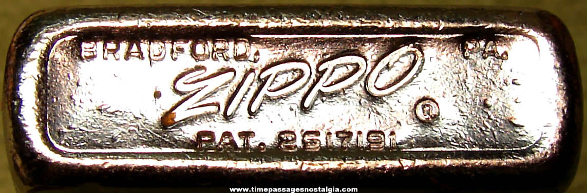 Old Philco Microelectronics Advertising Metal Zippo Cigarette Lighter