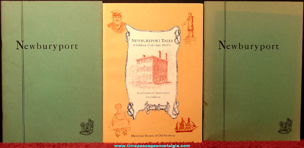 (3) Old Newburyport Massachusetts History & Story Books