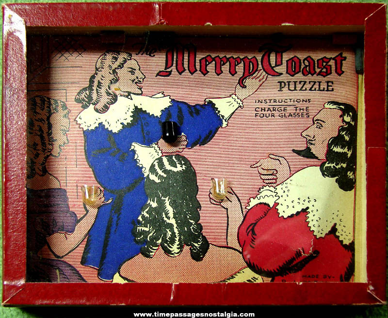 Old Robert Journet & Company Merry Toast Dexterity Puzzle Game