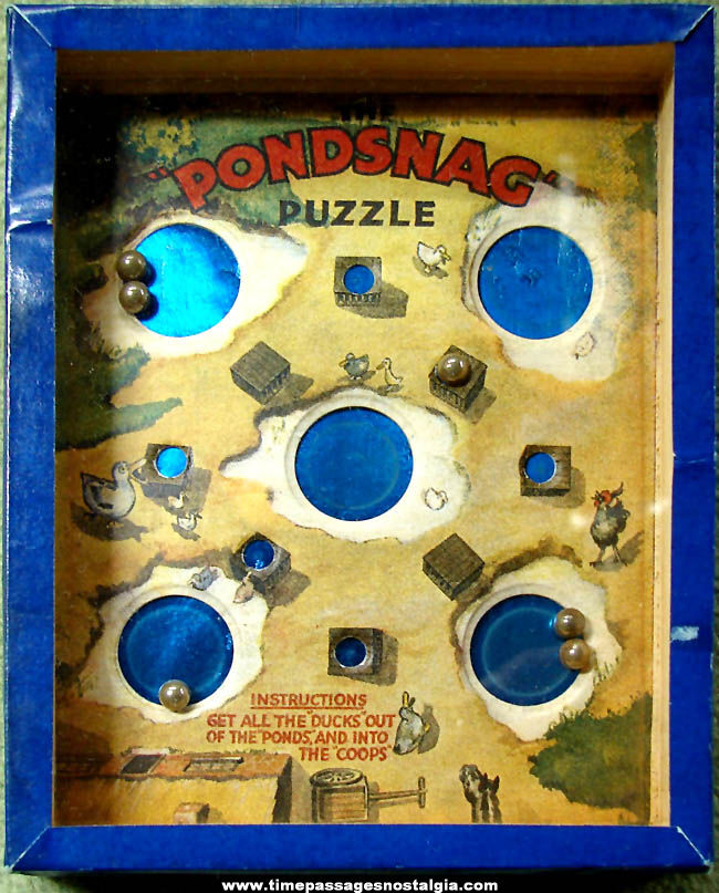 Old Robert Journet & Company Pondsnag Dexterity Puzzle Game