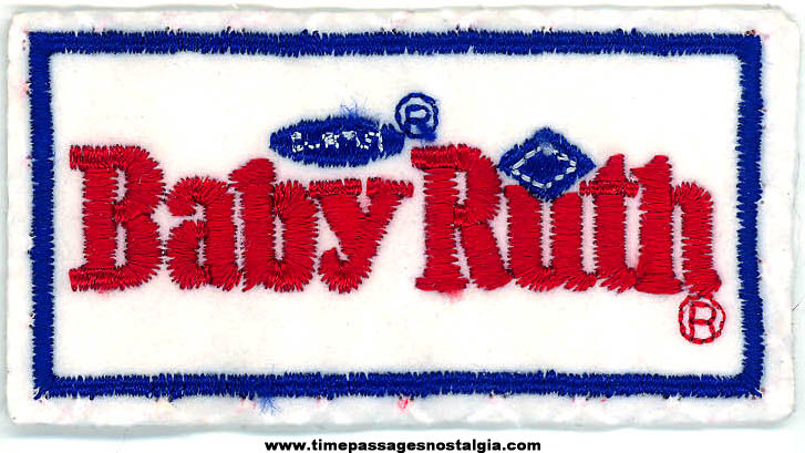 Colorful Old Curtiss Baby Ruth Candy Bar Advertising Embroidered Cloth Patch