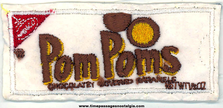 Colorful Old Nabisco Pom Poms Candy Advertising Embroidered Cloth Patch