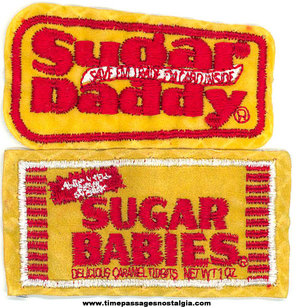 Colorful Old Sugar Daddy & Sugar Babies Candy Advertising Embroidered Cloth Patches