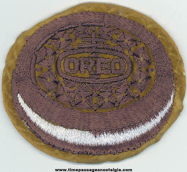 Colorful Old Nabisco Oreo Cookie Advertising Embroidered Cloth Patch